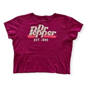 Women's Large Maroon Dr Pepper Logo T-Shirt